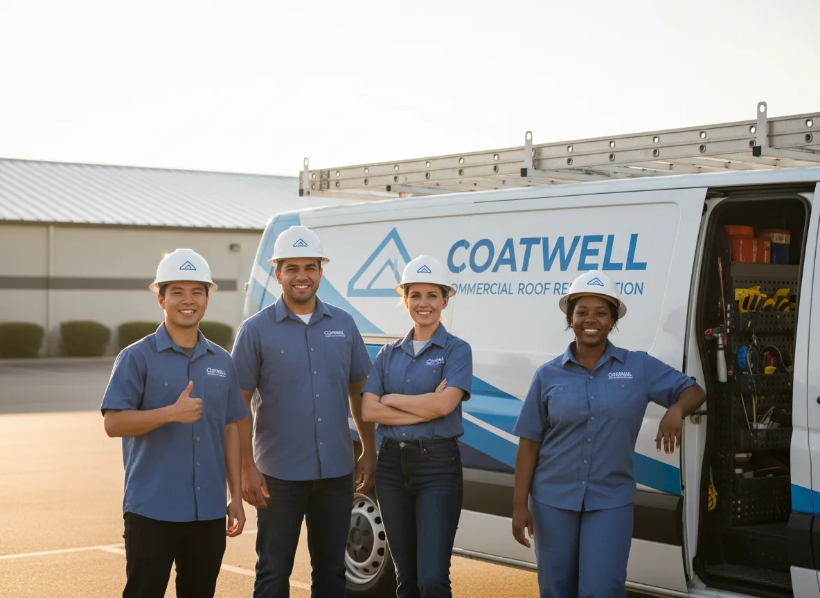 Commercial roof coating company in Blossom, TX